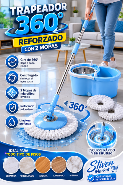 TRAPEADOR 360 REFORZADO CON DOS MOPA