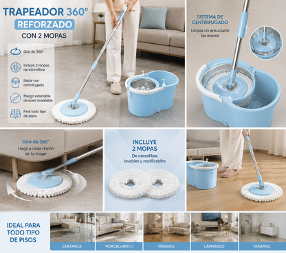 TRAPEADOR 360 REFORZADO CON DOS MOPA